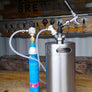 5L mini keg with adaptor to enable you to use a sodastream CO2 bottle